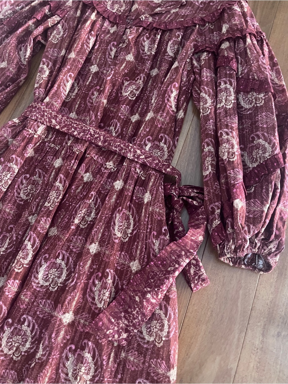 Ulla Johnson Floral Print Long Sleeve Dress